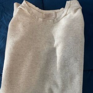 Banana Republic Cotton Cashmere Top in Cream